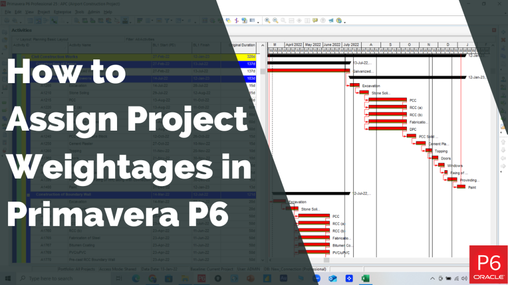 Step-by-Step Guide on How to Assign Project Weightages in Primavera P6