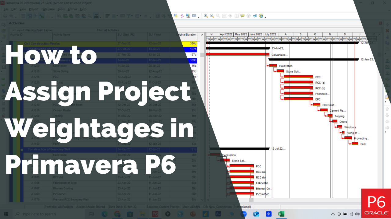 Step-by-Step Guide on How to Assign Project Weightages in Primavera P6