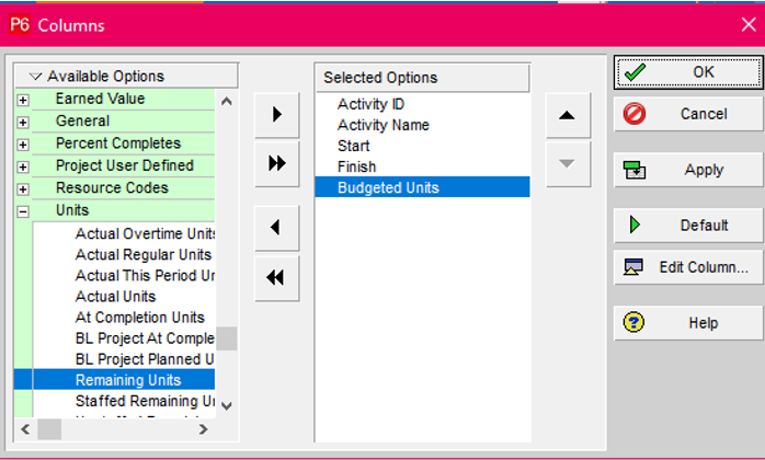 Customize the Resource Assignment View