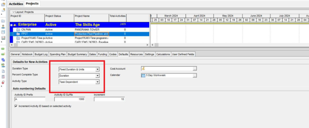Set Up the Baseline Schedule for Progress Tracking