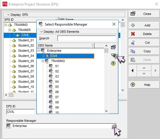 To assign a responsible manager: