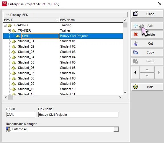 To create a new EPS layer: