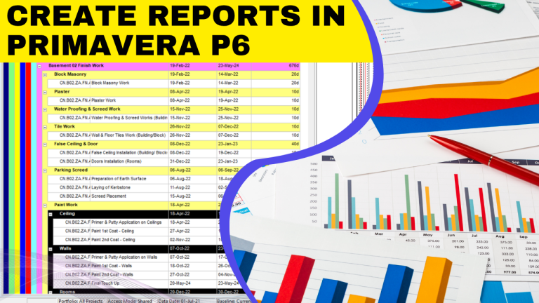 How to Create Reports in Primavera P6 Professional? - The Skills Age